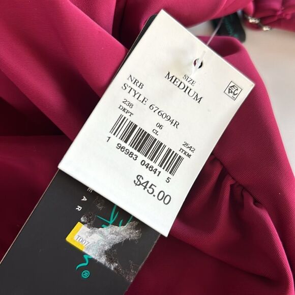 Aqua Green Wine Red Women's one piece Cut Out Strap One Piece Swimsuit M - Picture 6 of 6